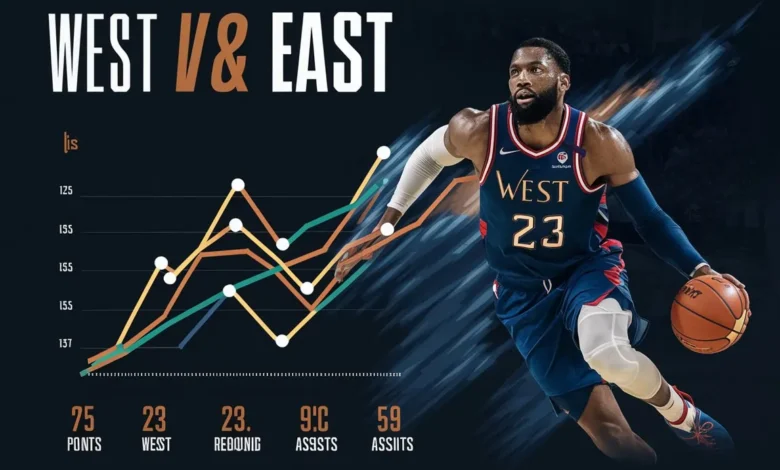 West vs east match player stats